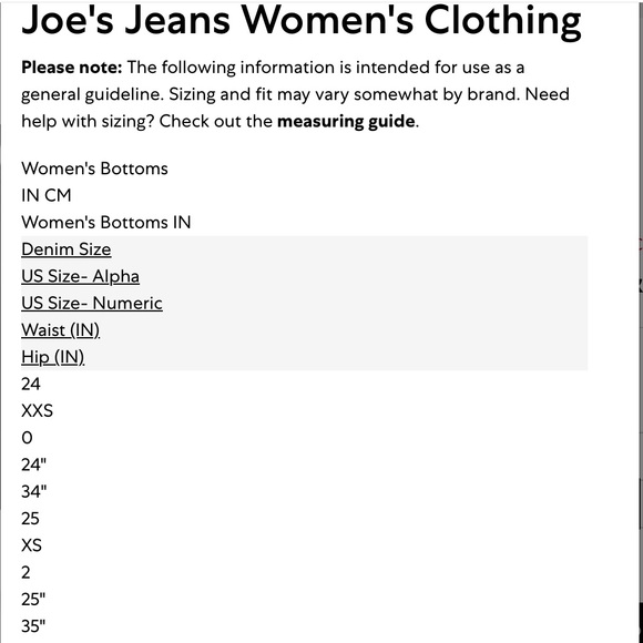 JOE’S JEANS HIGH RISE LDY CROPPED RAW EDGE SIZE 24 EUC - Picture 6 of 8